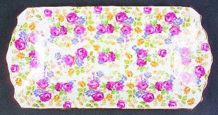 June Roses Large Sandwich Tray