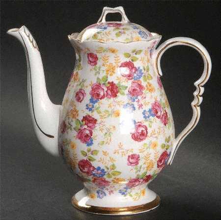 June Roses Mini Coffee Pot & Lid