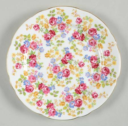 June Roses Salad Plate