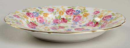 June Roses Rim Soup Bowl