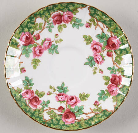 Olde English Garden Green Saucer for Demitasse Cup