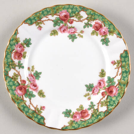 Olde English Garden Green Bread & Butter Plate
