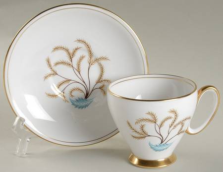 Persian Tree Footed Cup & Saucer Set