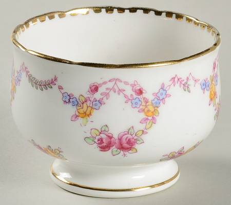 Rose Garland Mini Open Sugar Bowl