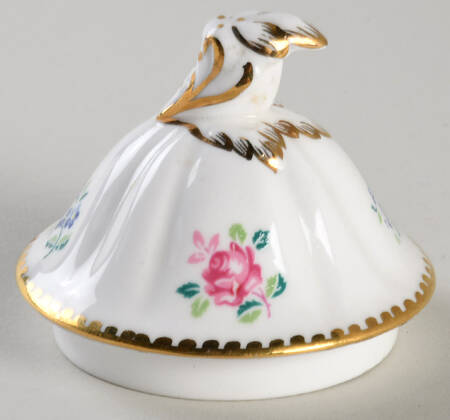 Rose, Pansy, Forget Me Not Lid for Sugar Bowl