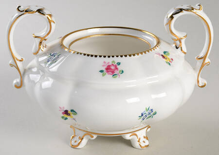 Rose, Pansy, Forget Me Not Sugar Bowl No Lid