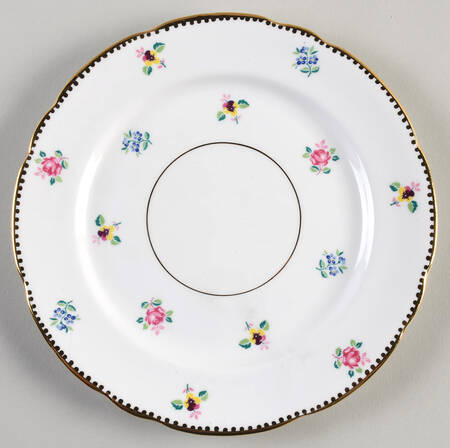 Rose, Pansy, Forget Me Not Salad Plate