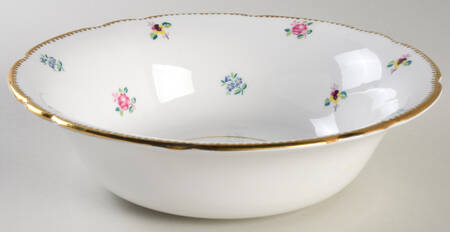 Rose, Pansy, Forget Me Not 8" Round Vegetable Bowl