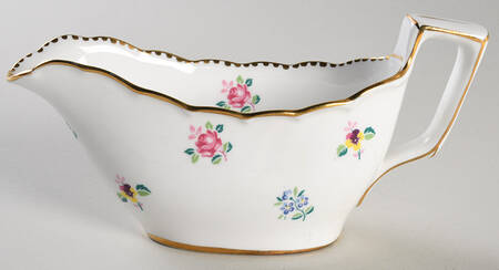 Rose, Pansy, Forget Me Not Gravy Boat