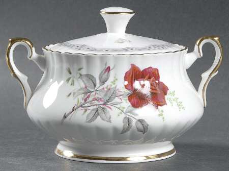 Roses To Remember (Fluted) Sugar Bowl & Lid