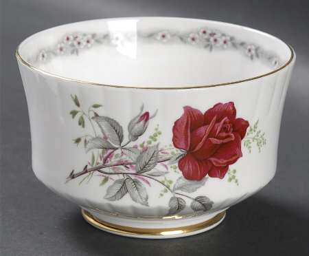 Roses To Remember (Fluted) Open Sugar Bowl