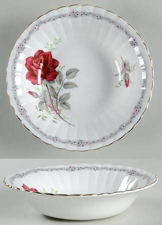 Roses To Remember (Fluted) Coupe Cereal Bowl