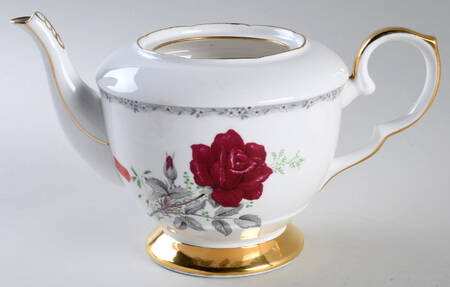 Roses To Remember (Scalloped) Teapot No Lid