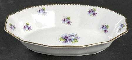 Sweet Violets (Not Embossed, Gold Drops Edge) Relish