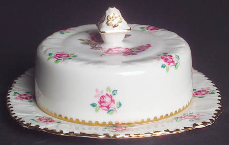 Tudor Rose Round Covered Butter