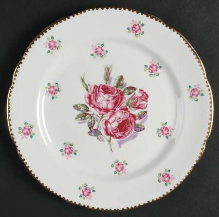 Tudor Rose Salad Plate