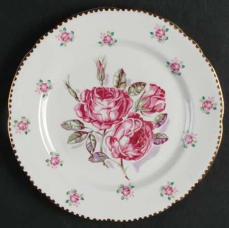 Tudor Rose Salad Plate