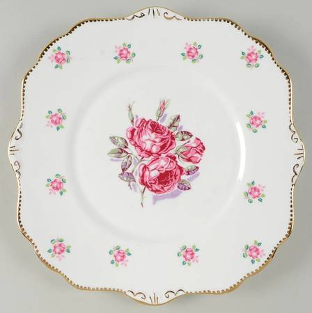 Tudor Rose Square Cake Plate