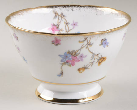 Violets Pompadour Open Sugar Bowl