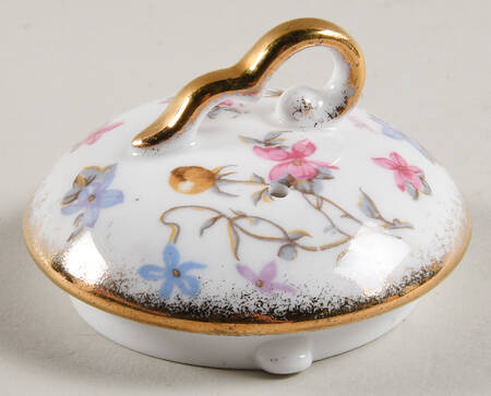 Violets Pompadour Lid for Coffee Pot
