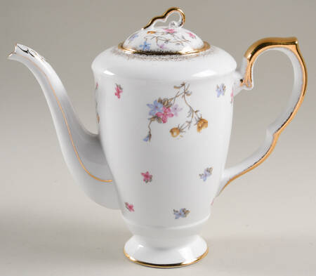 Violets Pompadour Coffee Pot & Lid