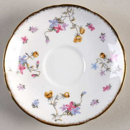 Violets Pompadour Saucer for Footed Cup
