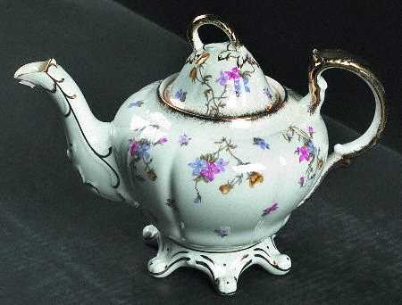 Violets Pompadour Teapot & Lid