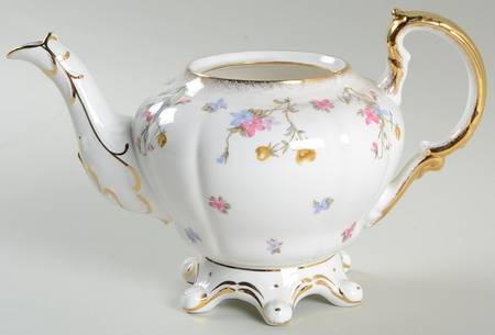 Violets Pompadour Teapot No Lid