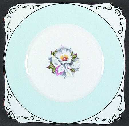 The White Lady Square Cake Plate