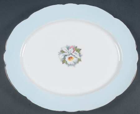 The White Lady 13" Oval Serving Platter