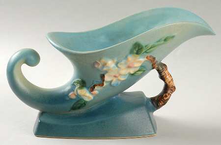 Apple Blossom Blue 8" Cornucopia