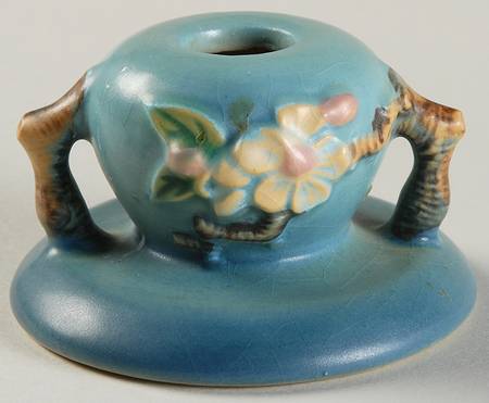 Apple Blossom Blue 2" Candlestick
