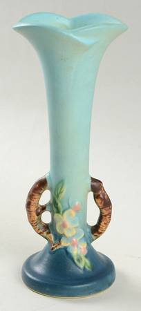 Apple Blossom Blue 7" Bud Vase