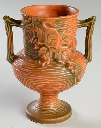 Bushberry (Terra Cotta Background) 6" Footed Vase