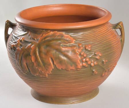 Bushberry (Terra Cotta Background) 8" Jardiniere Bowl