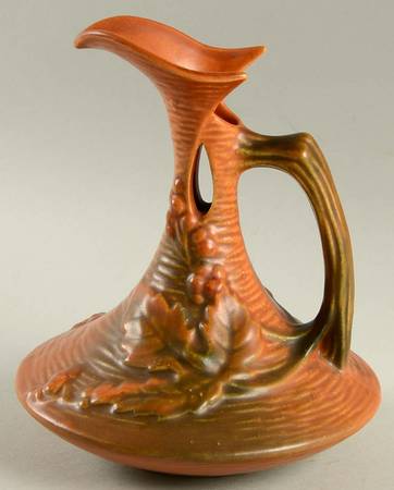 Bushberry (Terra Cotta Background) 6" Ewer