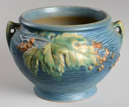 Bushberry (Blue Background) 5" Jardiniere