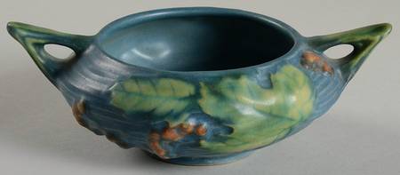 Bushberry (Blue Background) Open Sugar Bowl