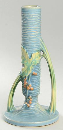 Bushberry (Blue Background) 7" Bud Vase