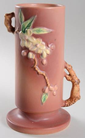 Apple Blossom Pink 9" Cylinder Vase