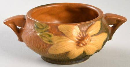 Clematis Autumn Brown Open Sugar Bowl