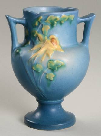 Columbine Blue 6" Footed Vase