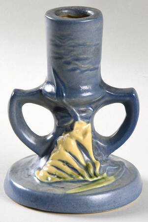Freesia Delft Blue Small Candlestick