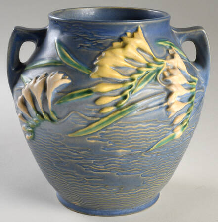 Freesia Delft Blue Cookie Jar No Lid