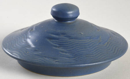 Freesia Delft Blue Lid for Cookie Jar