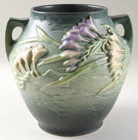 Freesia Green Cookie Jar No Lid