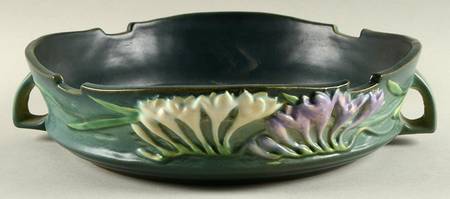 Freesia Green 10" Round Handled Bowl