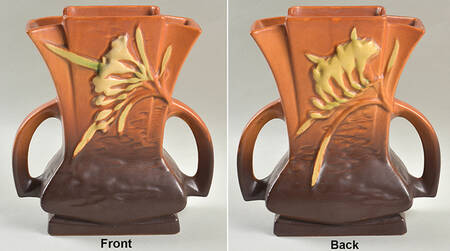 Freesia Tangerine 7" Fan Vase