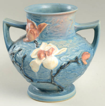 Magnolia Blue 6" Handled Vase