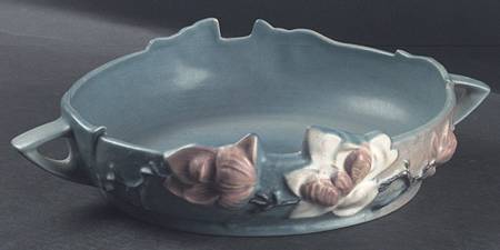 Magnolia Blue 10" Round Handled Bowl